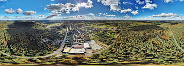 Turek - widok na  miasto - dron dji 2